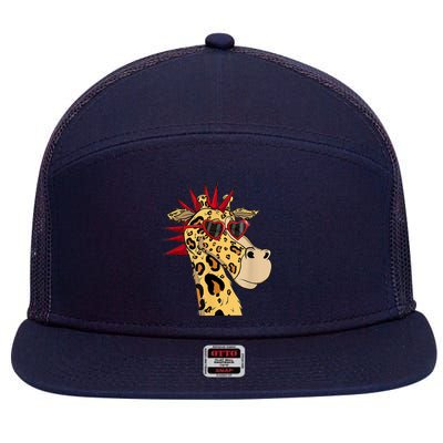 NFT Creator Merch Maui Nancy OG Giraffe Tokenomics 7 Panel Mesh Trucker Snapback Hat