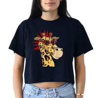 NFT Creator Merch Maui Nancy OG Giraffe Tokenomics Women's Crop Top Tee