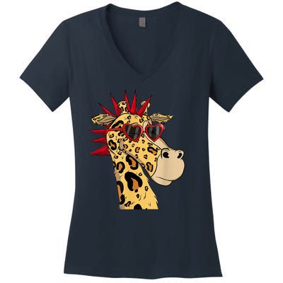 NFT Creator Merch Maui Nancy OG Giraffe Tokenomics Women's V-Neck T-Shirt