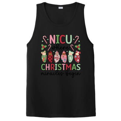 Nicu Christmas Miracles Nicu Nurse Xmas Party Nicu Nursing Gift PosiCharge Competitor Tank