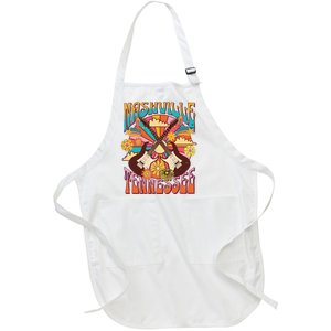 Nashville Country Music City Trip Retro Nash Bash Bach Full-Length Apron With Pockets