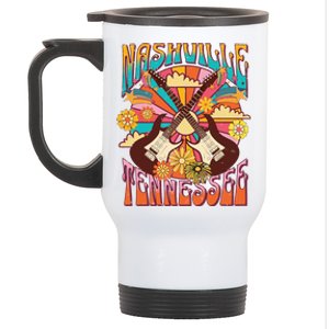 Nashville Country Music City Trip Retro Nash Bash Bach Stainless Steel Travel Mug