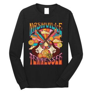 Nashville Country Music City Trip Retro Nash Bash Bach Long Sleeve Shirt