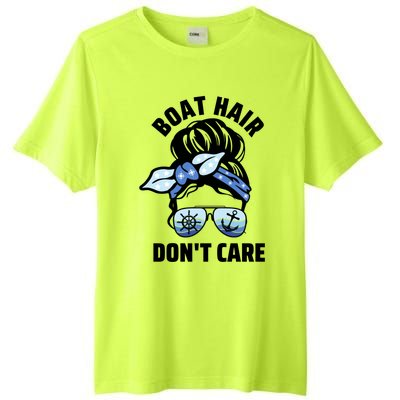 Nautical Captain Mom Boating Boat Hair Don't Care Gift Tall Fusion ChromaSoft Performance T-Shirt