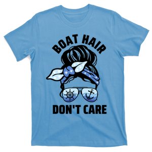 Nautical Captain Mom Boating Boat Hair Don't Care Gift T-Shirt