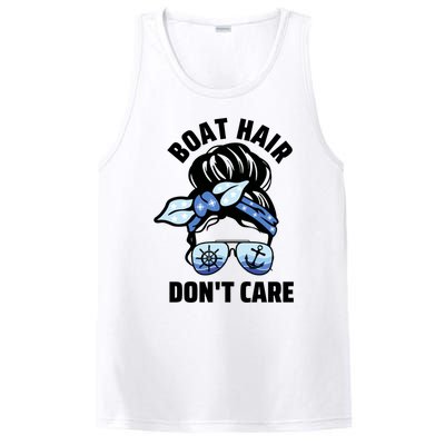 Nautical Captain Mom Boating Boat Hair Don't Care Gift PosiCharge Competitor Tank