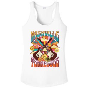 Nashville Country Music City Girls Trip Retro Nash Bash Bach Ladies PosiCharge Competitor Racerback Tank