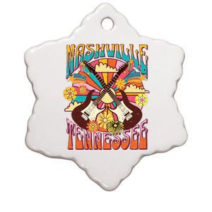 Nashville Country Music City Girls Trip Retro Nash Bash Bach Ceramic Star Ornament