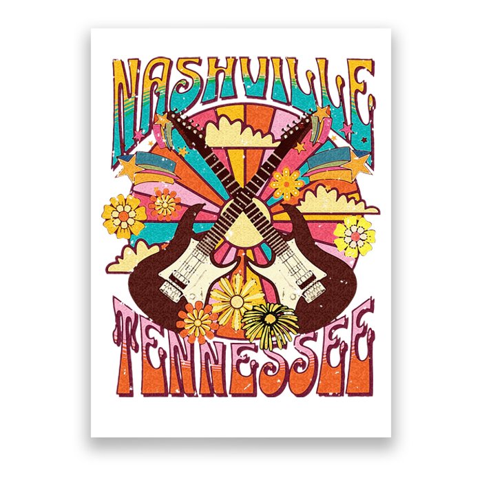 Nashville Country Music City Girls Trip Retro Nash Bash Bach Poster