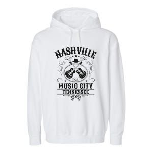 Nashville Country Music City Girls Trip Retro Nash Bash Bach Garment-Dyed Fleece Hoodie