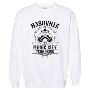 Nashville Country Music City Girls Trip Retro Nash Bash Bach Garment-Dyed Sweatshirt