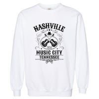 Nashville Country Music City Girls Trip Retro Nash Bash Bach Garment-Dyed Sweatshirt