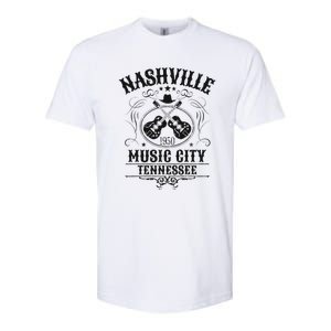 Nashville Country Music City Girls Trip Retro Nash Bash Bach Softstyle CVC T-Shirt