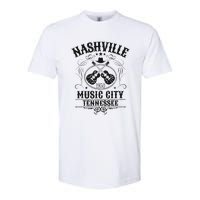 Nashville Country Music City Girls Trip Retro Nash Bash Bach Softstyle CVC T-Shirt