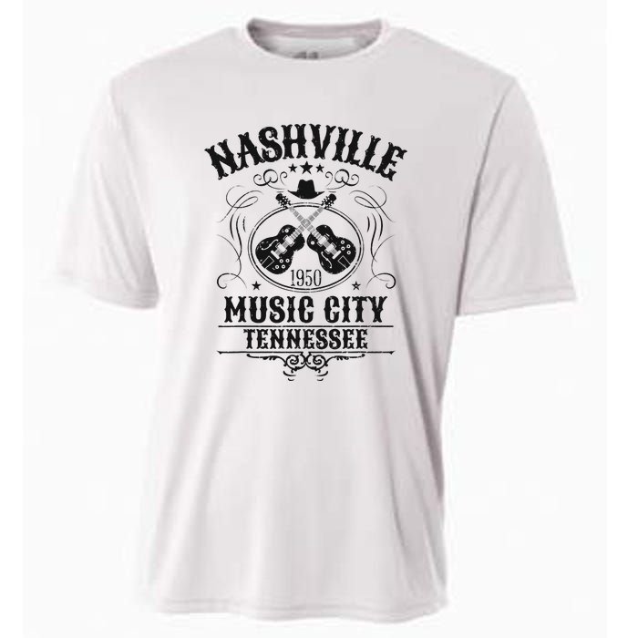 Nashville Country Music City Girls Trip Retro Nash Bash Bach Cooling Performance Crew T-Shirt