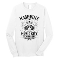 Nashville Country Music City Girls Trip Retro Nash Bash Bach Long Sleeve Shirt