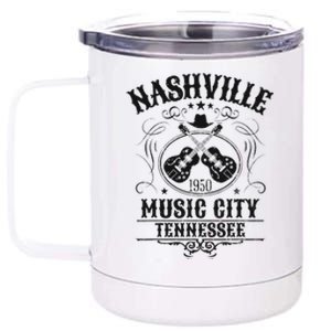 Nashville Country Music City Girls Trip Retro Nash Bash Bach 12 oz Stainless Steel Tumbler Cup