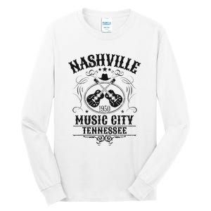 Nashville Country Music City Girls Trip Retro Nash Bash Bach Tall Long Sleeve T-Shirt