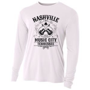 Nashville Country Music City Girls Trip Retro Nash Bash Bach Cooling Performance Long Sleeve Crew