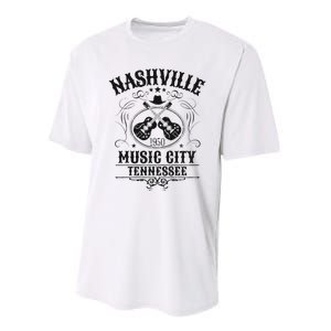 Nashville Country Music City Girls Trip Retro Nash Bash Bach Performance Sprint T-Shirt