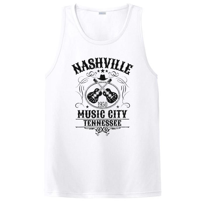 Nashville Country Music City Girls Trip Retro Nash Bash Bach PosiCharge Competitor Tank