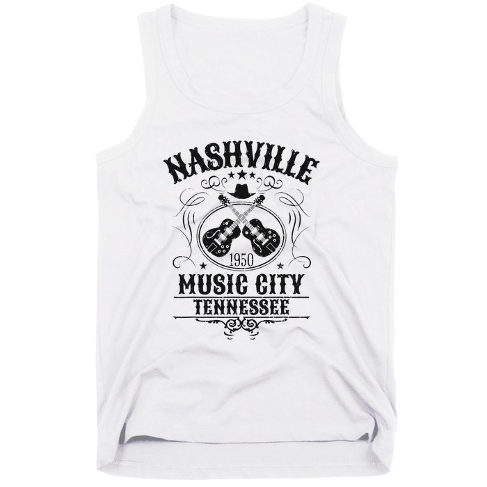 Nashville Country Music City Girls Trip Retro Nash Bash Bach Tank Top