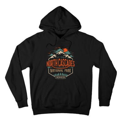 North Cascades National Park Vintage Look Tall Hoodie