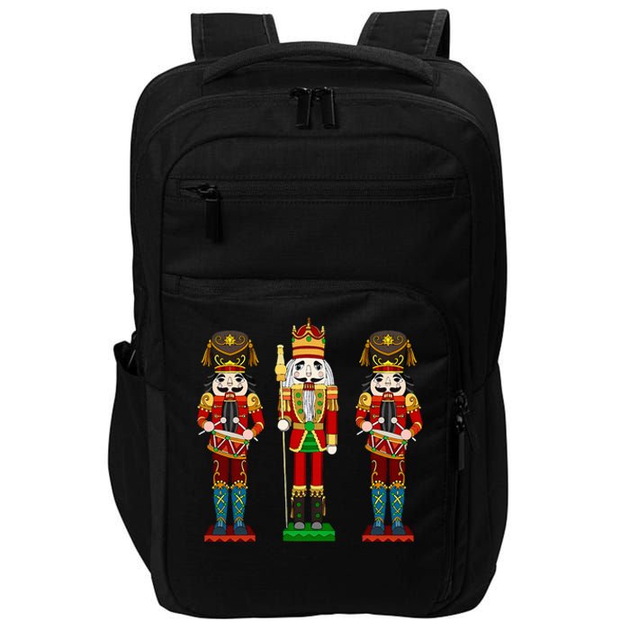 Nutcracker Cracking Nuts Xmas Merry Christmas Holiday Pajama Impact Tech Backpack