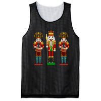 Nutcracker Cracking Nuts Xmas Merry Christmas Holiday Pajama Mesh Reversible Basketball Jersey Tank