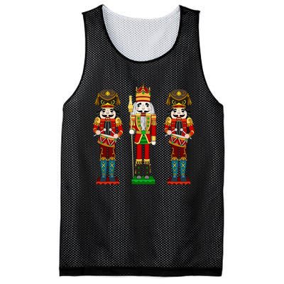 Nutcracker Cracking Nuts Xmas Merry Christmas Holiday Pajama Mesh Reversible Basketball Jersey Tank