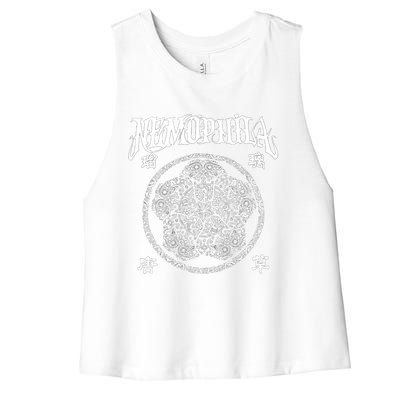 Nemophila Copy Women's Racerback Cropped Tank