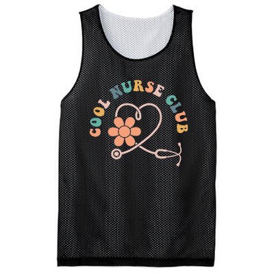 Nurse Cool Nurse Club Cute Groovy Nursing 2 Side Mesh Reversible Basketball Jersey Tank