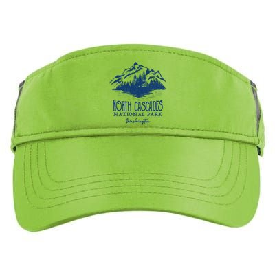 North Cascades National Park Mountain Design Gift Adult Drive Performance Visor