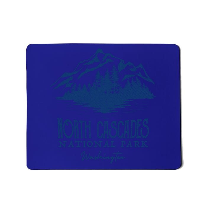 North Cascades National Park Mountain Design Gift Mousepad