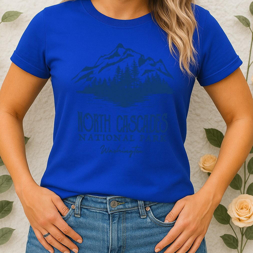 North Cascades National Park Mountain Design Gift Womens T-Shirt