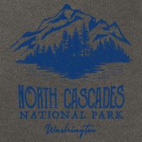 North Cascades National Park Mountain Design Gift Cotton Canvas Backpack