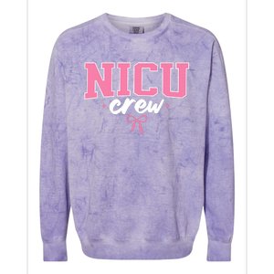 Nicu Crew Nurse For Women Neonatal Intensive Care Unit Team Colorblast Crewneck Sweatshirt