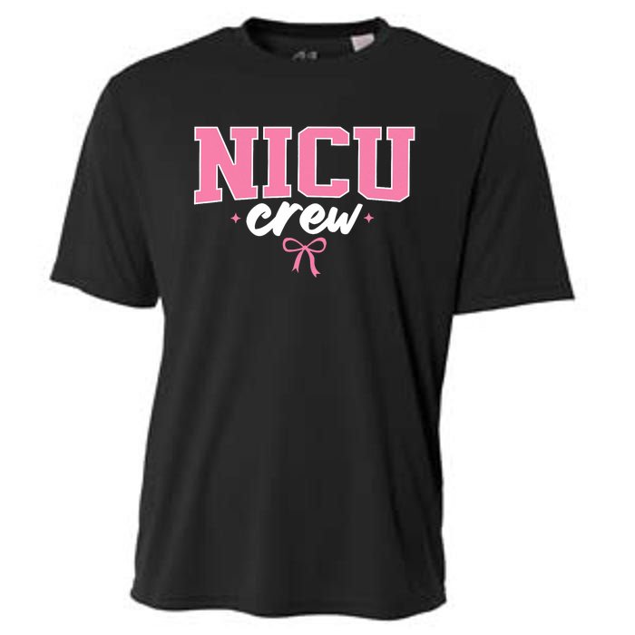 Nicu Crew Nurse For Women Neonatal Intensive Care Unit Team Cooling Performance Crew T-Shirt