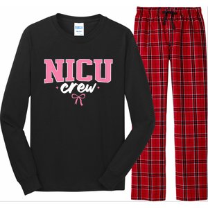 Nicu Crew Nurse For Women Neonatal Intensive Care Unit Team Long Sleeve Pajama Set