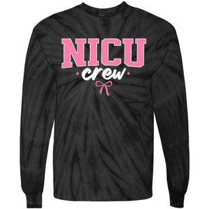 Nicu Crew Nurse For Women Neonatal Intensive Care Unit Team Tie-Dye Long Sleeve Shirt