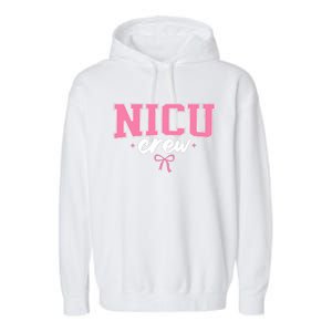 Nicu Crew Nurse For Women Neonatal Intensive Care Unit Team Garment-Dyed Fleece Hoodie