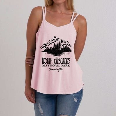 North Cascades National Park Mountain Washington Cool Gift Women's Strappy Tank