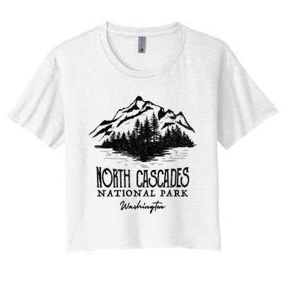 North Cascades National Park Mountain Washington Cool Gift Women's Crop Top Tee