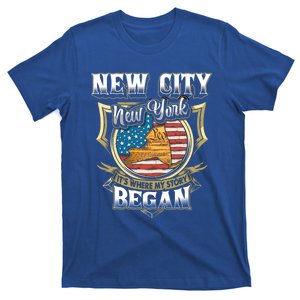 New City New York Usa Flag 4th Of July Gift T-Shirt