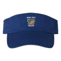 New City New York Usa Flag 4th Of July Gift Valucap Bio-Washed Visor