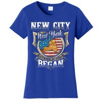 New City New York Usa Flag 4th Of July Gift Women's T-Shirt