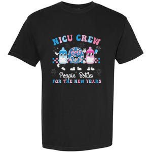 Nicu Crew Nurse Poppin Bottles For The New Years Garment-Dyed Heavyweight T-Shirt