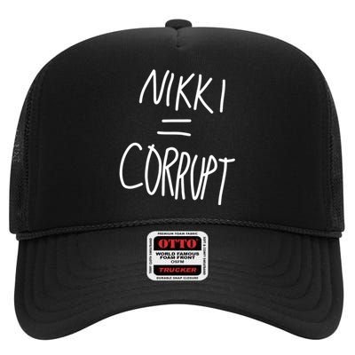 Nikki = Corrupt High Crown Mesh Back Trucker Hat