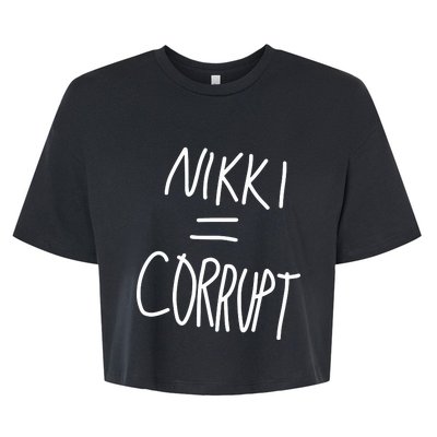 Nikki = Corrupt Bella+Canvas Jersey Crop Tee