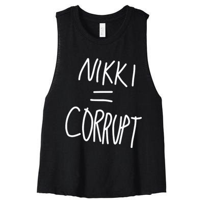 Nikki = Corrupt Women's Racerback Cropped Tank